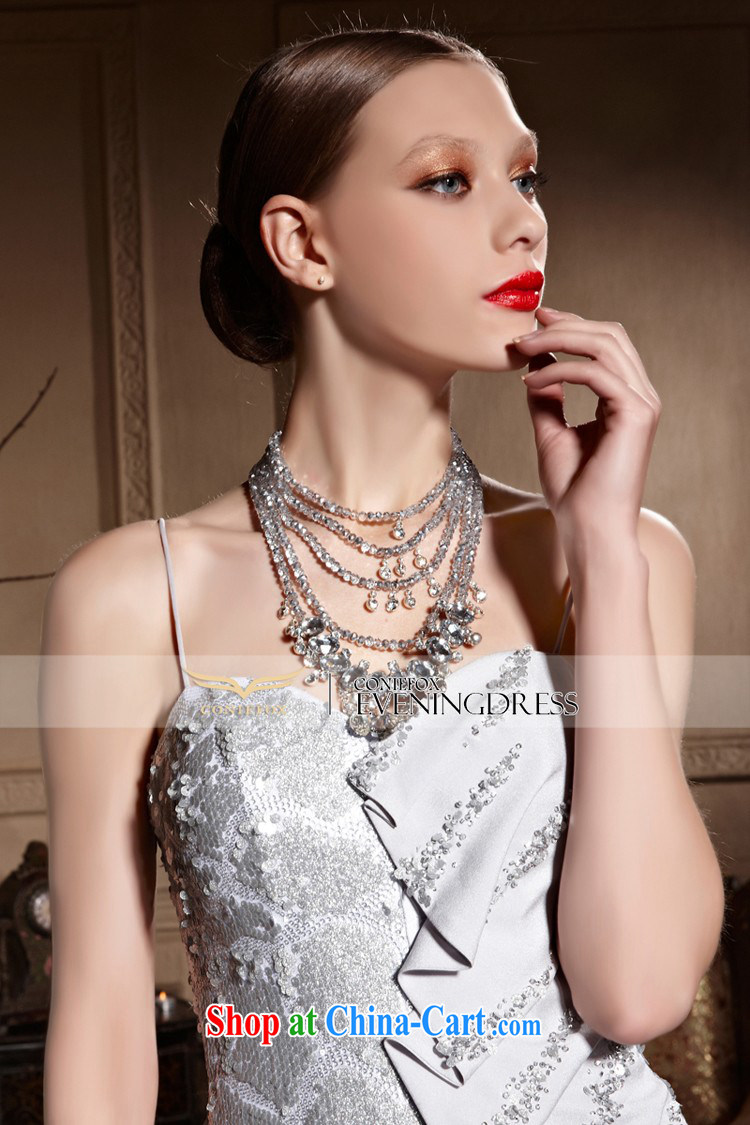 Creative Fox dress wiped his chest long wedding dress upscale, banquet dress bride-tail dress courtesy service evening service toast 81,980 silver XXL pictures, price, brand platters! Elections are good character, the national distribution, so why buy now enjoy more preferential! Health