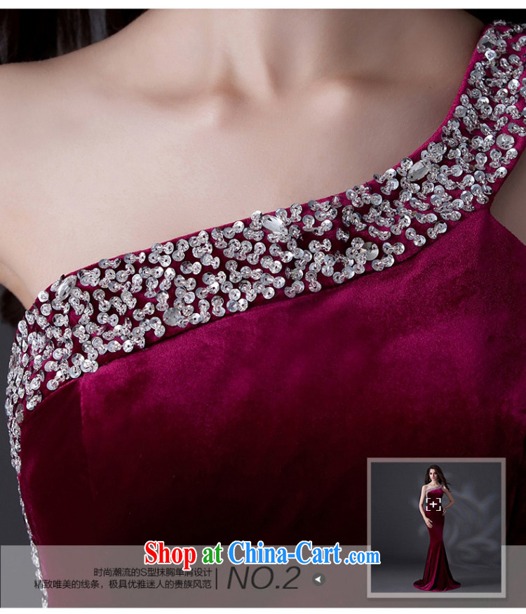 wedding dresses 2015 new spring single shoulder dress Stylish European wine red moderator evening dresses show bride toast serving female long marriage ceremony red Advanced Customization 15 Day Shipping pictures, price, brand platters! Elections are good character, the national distribution, so why buy now enjoy more preferential! Health
