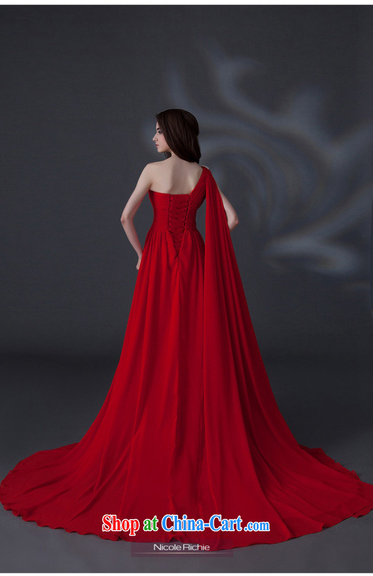wedding dresses 2015 summer new upscale red dress single shoulder dress bridal dresses serving toast wedding dress banquet dress uniforms dresses annual red Advanced Customization 15 Day Shipping pictures, price, brand platters! Elections are good character, the national distribution, so why buy now enjoy more preferential! Health