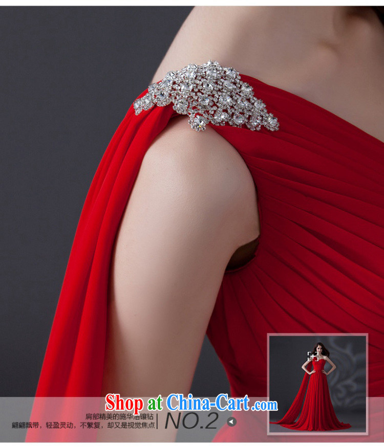 wedding dresses 2015 summer new upscale red dress single shoulder dress bridal dresses serving toast wedding dress banquet dress uniforms dresses annual red Advanced Customization 15 Day Shipping pictures, price, brand platters! Elections are good character, the national distribution, so why buy now enjoy more preferential! Health