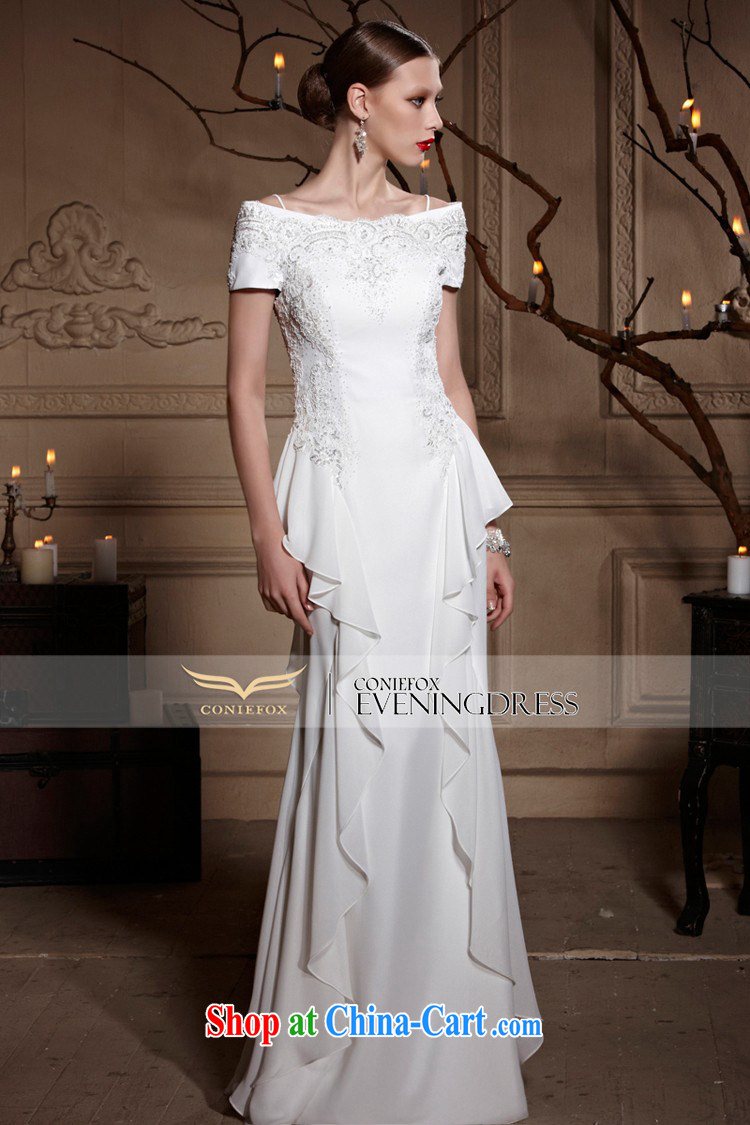 Creative Fox Tuxedo white bridal wedding dresses skirt the Field cultivating shoulder long dress evening dress uniform toast the dress skirt hospitality service 82,009 white XXL pictures, price, brand platters! Elections are good character, the national distribution, so why buy now enjoy more preferential! Health