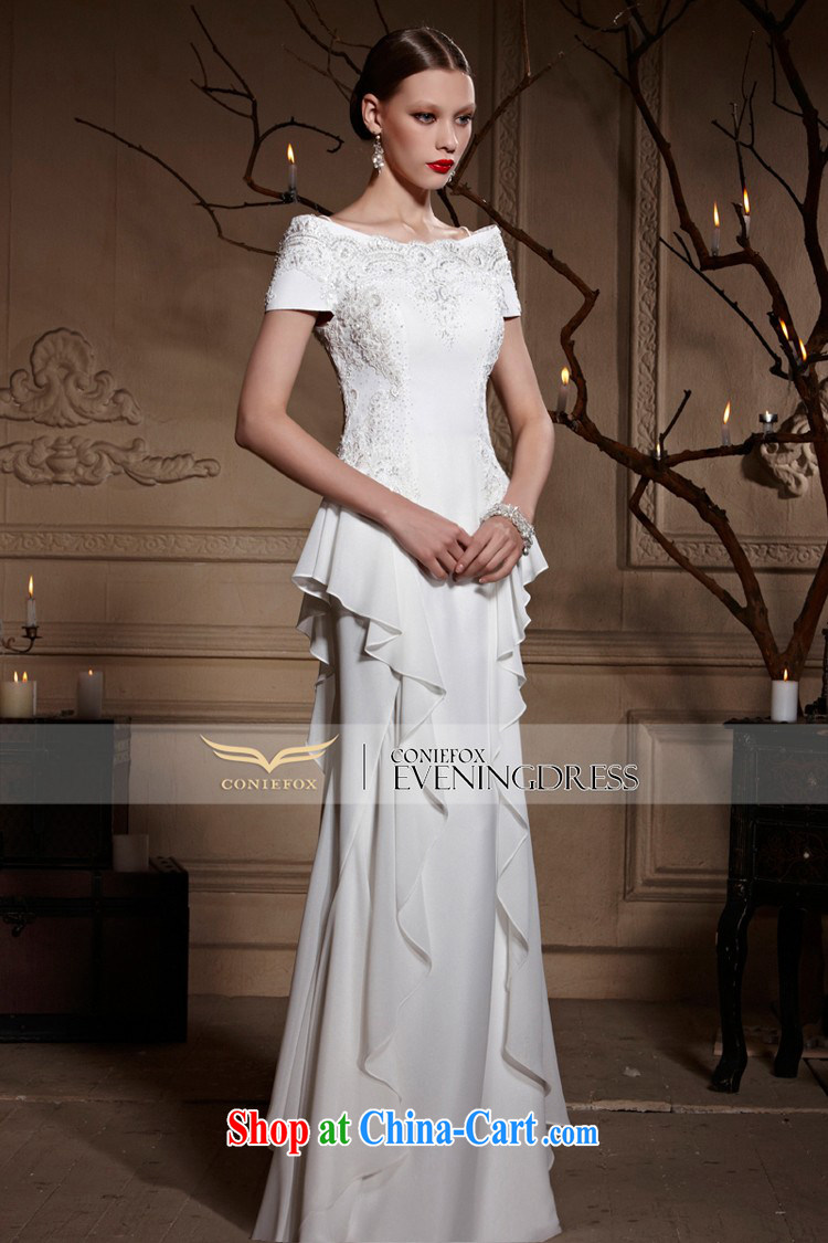 Creative Fox Tuxedo white bridal wedding dresses skirt the Field cultivating shoulder long dress evening dress uniform toast the dress skirt hospitality service 82,009 white XXL pictures, price, brand platters! Elections are good character, the national distribution, so why buy now enjoy more preferential! Health