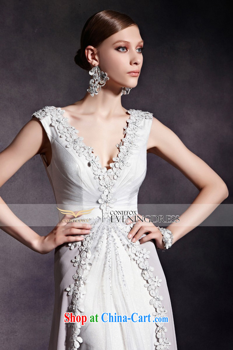 Creative Fox Evening Dress New Long banquet dress shoulders V for cultivating dress will preside over dress up beauty, with 81,859 dresses picture XXL pictures, price, brand platters! Elections are good character, the national distribution, so why buy now enjoy more preferential! Health