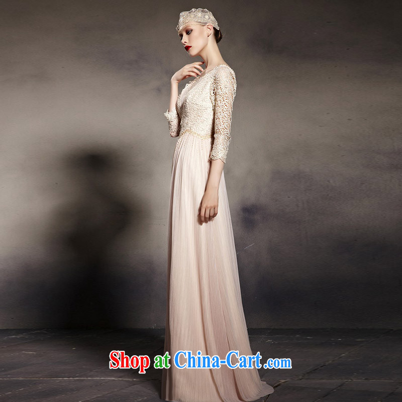 Creative Fox Evening Dress new lace retro dress shoulders fall to dress the annual dress up beauty, 7 cuff long skirt 81,960 pictures is XXL, creative Fox (coniefox), online shopping