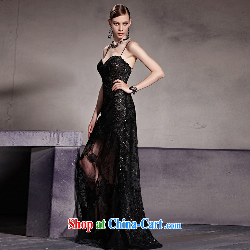 Creative Fox Tuxedo Black straps, dress sense wiped his chest fall dress party cocktail party evening dress uniform toast the waist graphics thin Web dress 81,959 picture color XXL, creative Fox (coniefox), online shopping