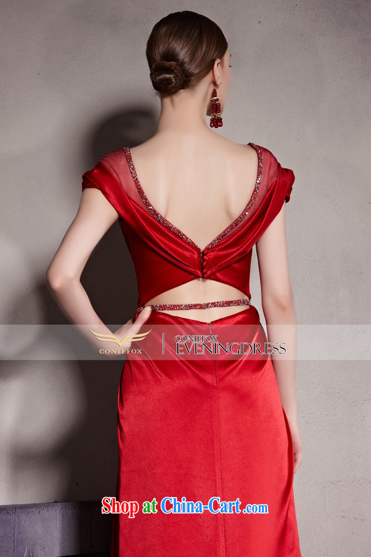 Creative Fox Evening Dress New Red wedding dress deep V sexy evening dress bridal toast serving evening dress long skirt package shoulder fall dress 81,952 picture color XXL pictures, price, brand platters! Elections are good character, the national distribution, so why buy now enjoy more preferential! Health