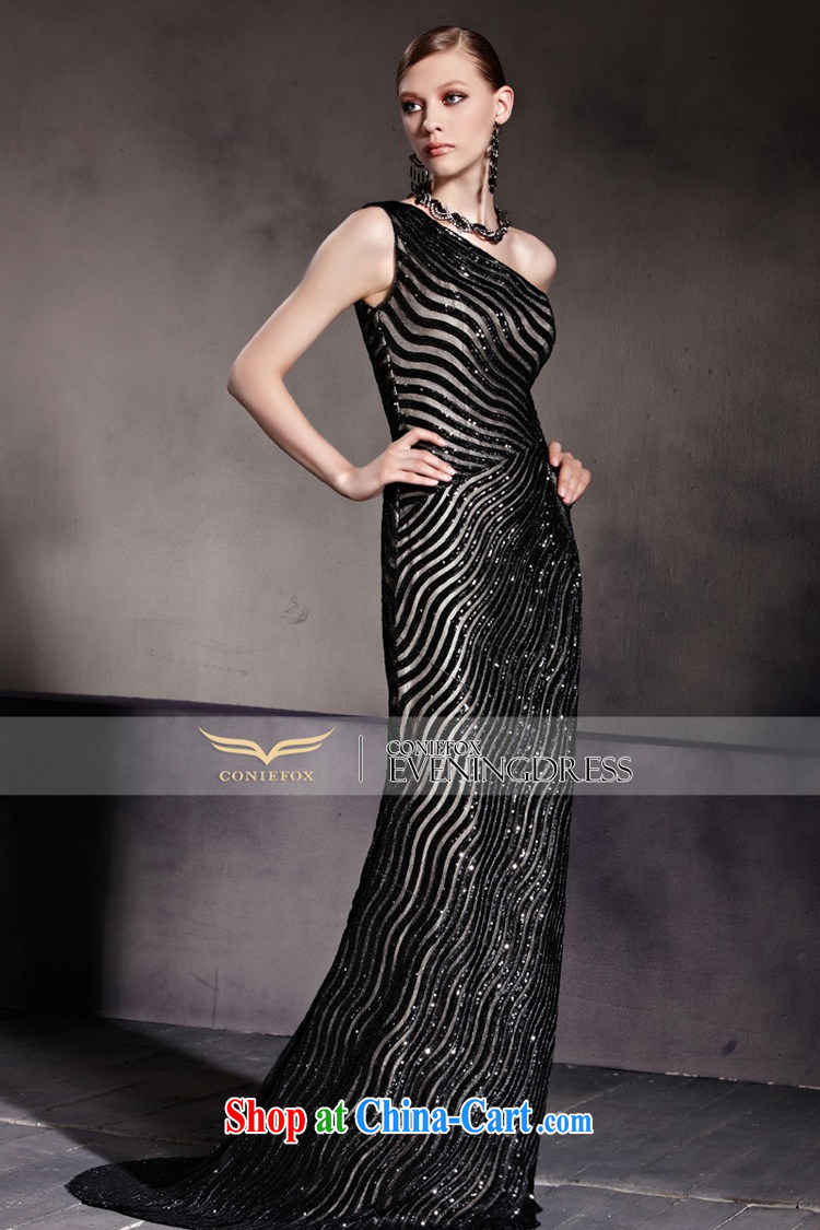 Creative Fox Evening Dress sexy black stylish evening dress single shoulder dress beauty at Merlion dress the dress Red Carpet tail dress 81,936 picture color XXL pictures, price, brand platters! Elections are good character, the national distribution, so why buy now enjoy more preferential! Health