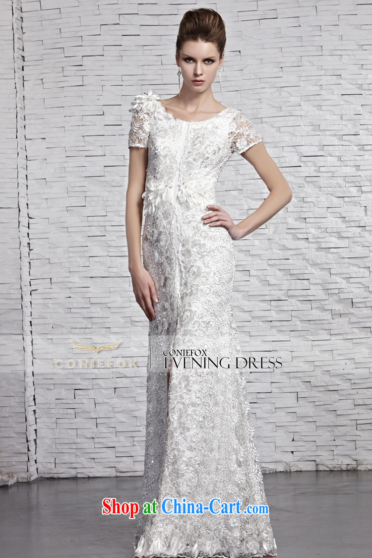 Creative Fox Evening Dress white lace bridal wedding dresses wedding dresses toast long skirt fall beauty and dress the dress welcome serving 81,593 picture color XXL pictures, price, brand platters! Elections are good character, the national distribution, so why buy now enjoy more preferential! Health