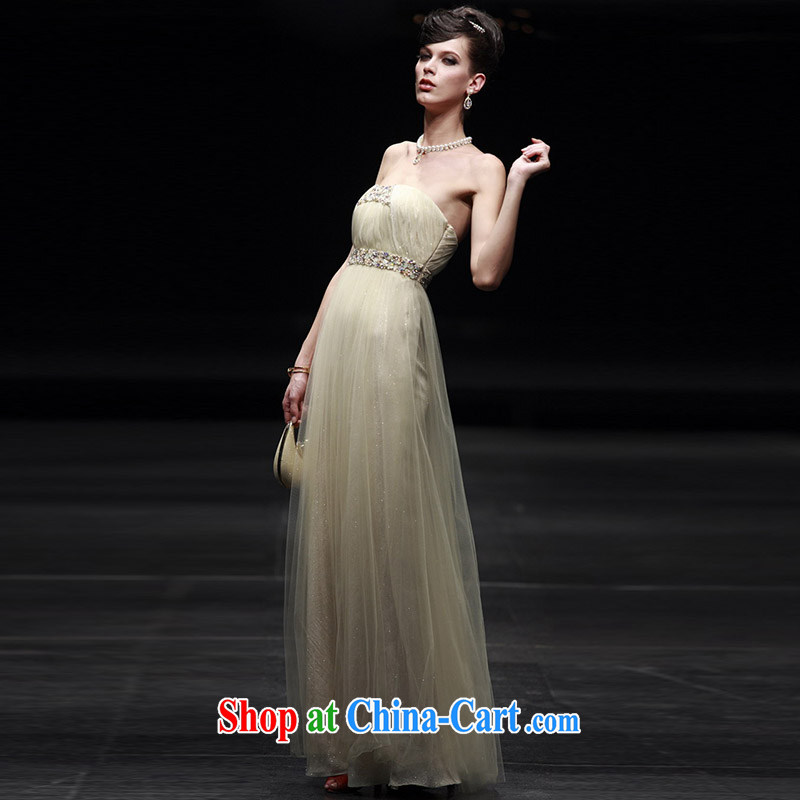 Creative Fox Evening Dress wiped his chest banquet dress evening dress uniform toast the dress long dress elegant long bridesmaid dress welcome dress 80,630 pictures color XXL, creative Fox (coniefox), online shopping