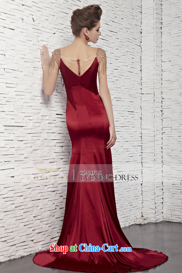 Creative Fox Evening Dress new, only the US double-bead sexy V collar dress red dress crowsfoot bridal wedding dresses Red Carpet dress skirt 81,652 picture color XXL pictures, price, brand platters! Elections are good character, the national distribution, so why buy now enjoy more preferential! Health