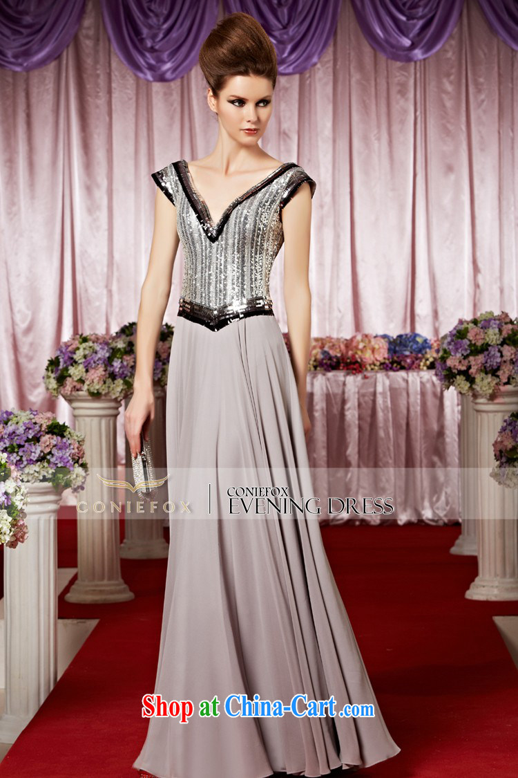 Creative Fox Evening Dress new stylish, dress classy and dress sense of deep V reception party dress evening dress dress 30,288 picture color M pictures, price, brand platters! Elections are good character, the national distribution, so why buy now enjoy more preferential! Health