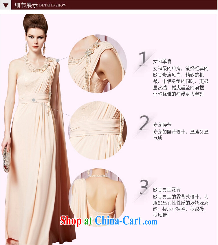 Creative Fox Evening Dress elegant and noble long apricot dress show red carpet dress bride single shoulder dress sweet fall dress skirt 30,321 pictures color XXL pictures, price, brand platters! Elections are good character, the national distribution, so why buy now enjoy more preferential! Health