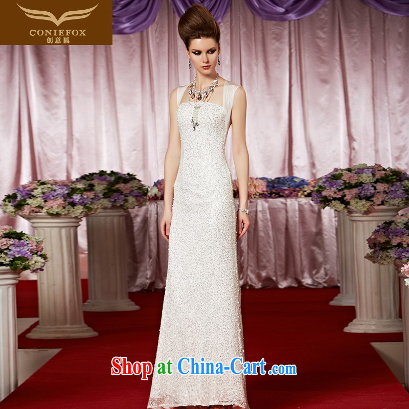 Creative Fox Evening Dress white wedding dresses and stylish fall dress and bridesmaid dress Red Carpet dress the dress long skirt 30,322 picture color XXL
