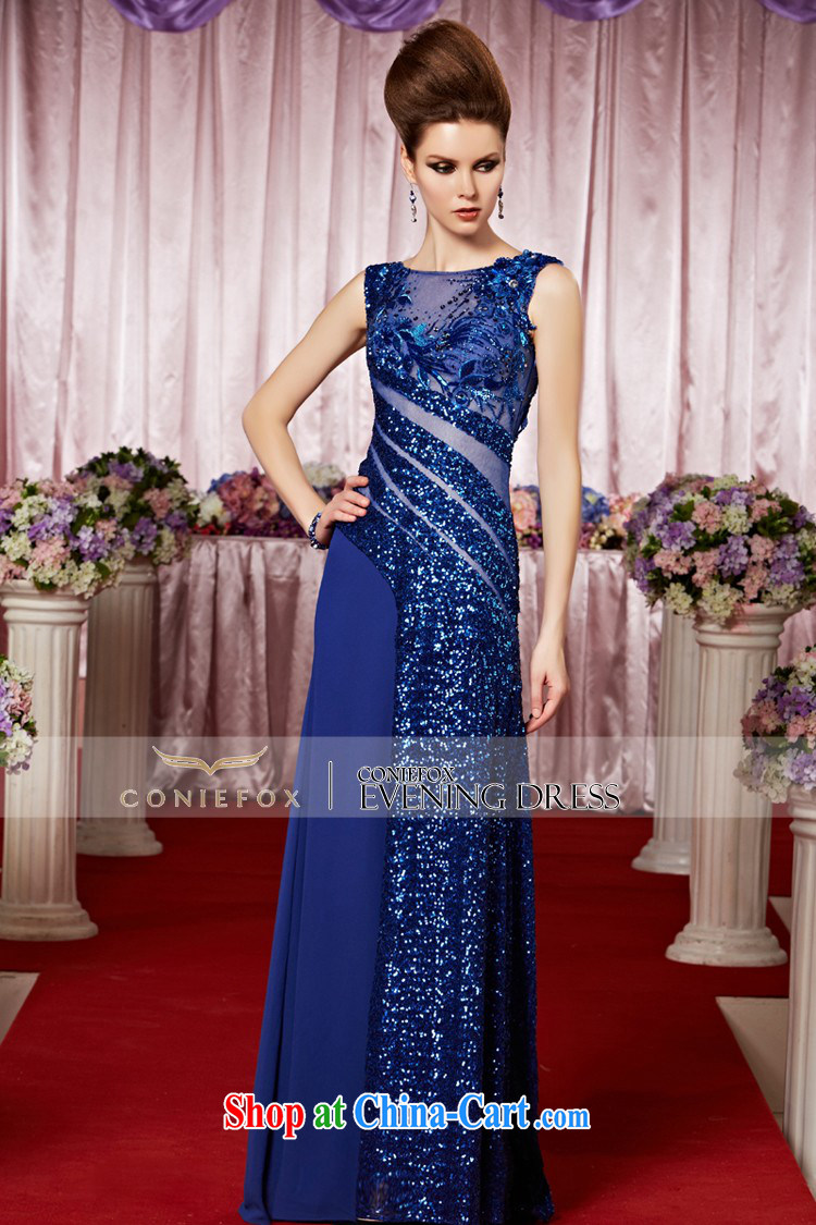 Creative Fox Evening Dress Blue Chip banquet dress new bridesmaid dresses wedding dresses bridal toast girl evening dress dress presided over 30,331 dresses picture color - L pictures, price, brand platters! Elections are good character, the national distribution, so why buy now enjoy more preferential! Health