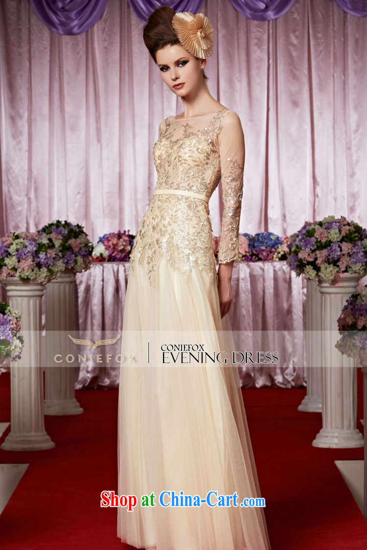 Creative Fox Evening Dress elegant long banquet dress long sleeved Evening Dress toast stage the dress bridal wedding dress welcome serving 30,339 picture color XXL pictures, price, brand platters! Elections are good character, the national distribution, so why buy now enjoy more preferential! Health