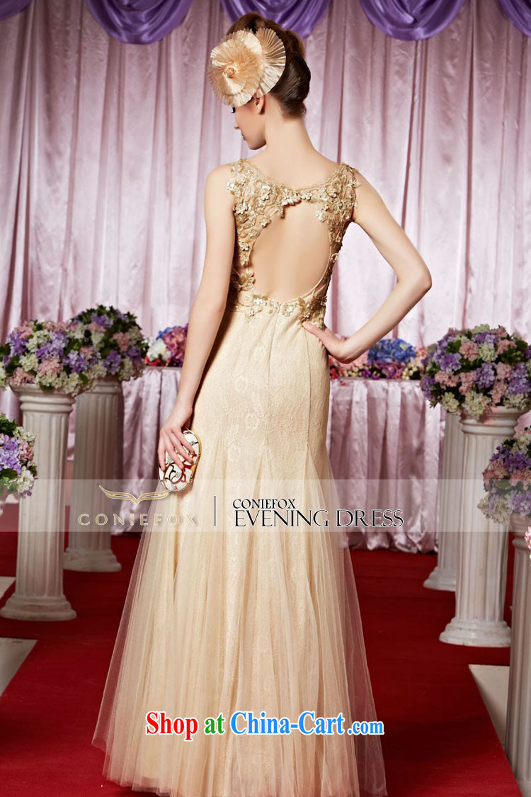 Creative Fox Evening Dress gold elegant banquet dress fall show annual dress the dress shoulders, hospitality service long skirt 30,368 picture color XXL pictures, price, brand platters! Elections are good character, the national distribution, so why buy now enjoy more preferential! Health