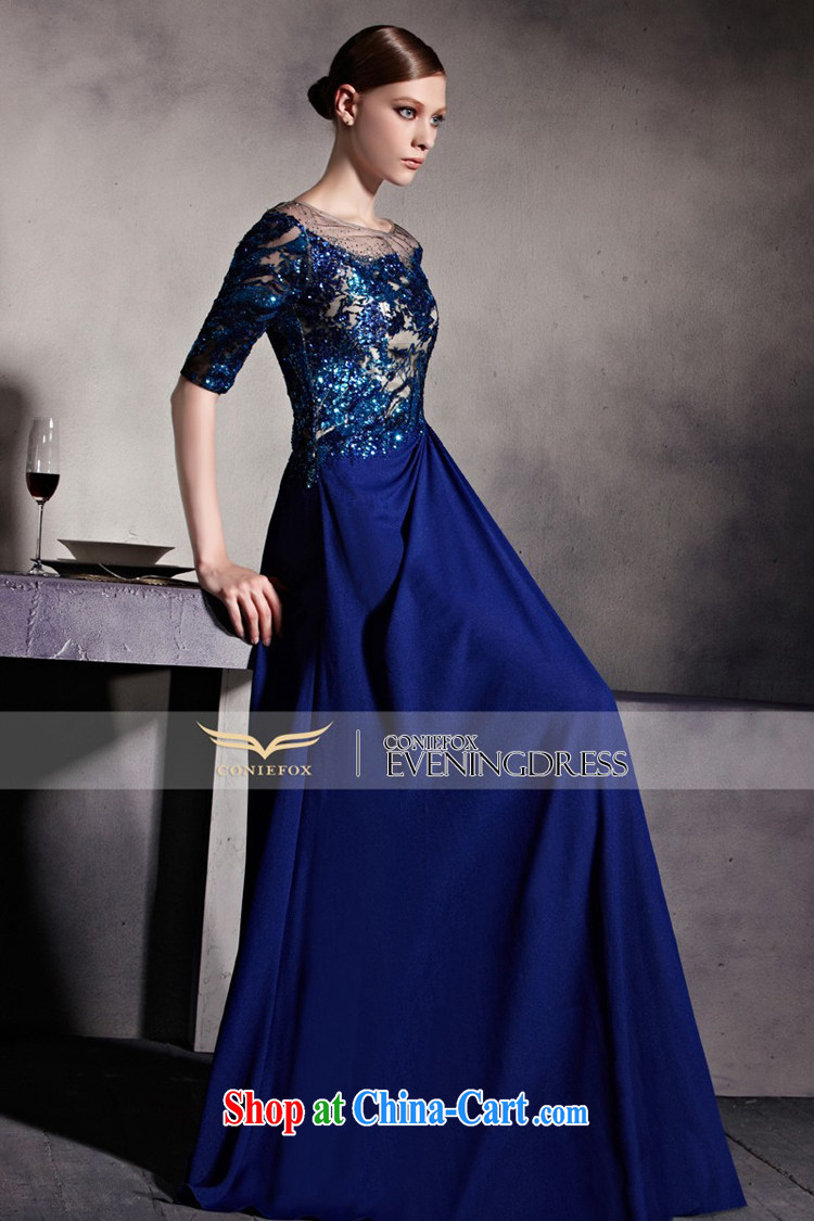 Creative Fox Evening Dress blue dress fashion, fall to dress the Show dress evening dress toast serving long red carpet dress 81,895 picture color M pictures, price, brand platters! Elections are good character, the national distribution, so why buy now enjoy more preferential! Health