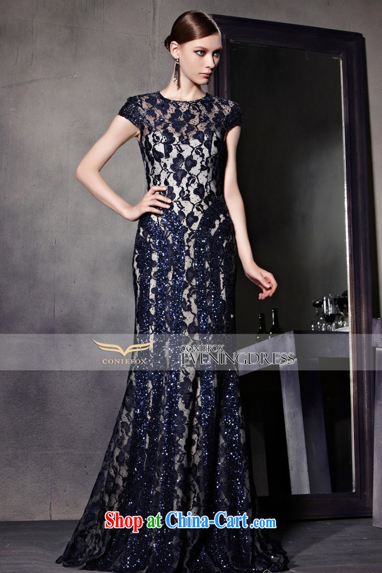 Creative Fox dress spring new, only the US lace Evening Dress blue package shoulder banquet dress Red Carpet dress the dress uniforms 81,869 picture color L pictures, price, brand platters! Elections are good character, the national distribution, so why buy now enjoy more preferential! Health