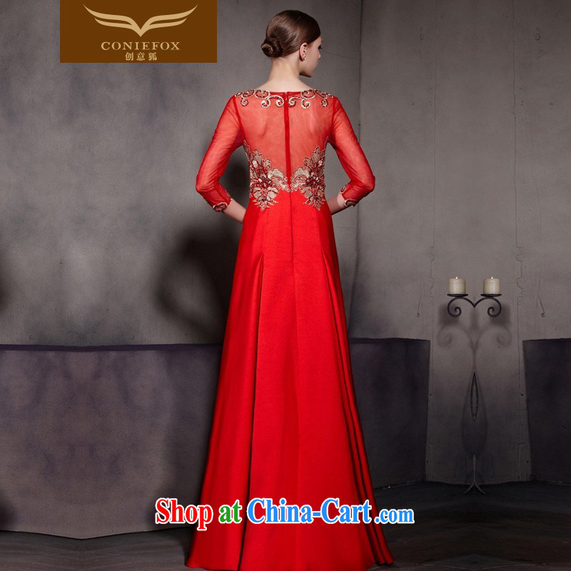 Creative Fox Evening Dress New Red wedding dresses bows stylish 7 cuff bridal dresses bridesmaid long fall dress skirt Welcome Kit 81,868 pictures color XXL, creative Fox (coniefox), online shopping