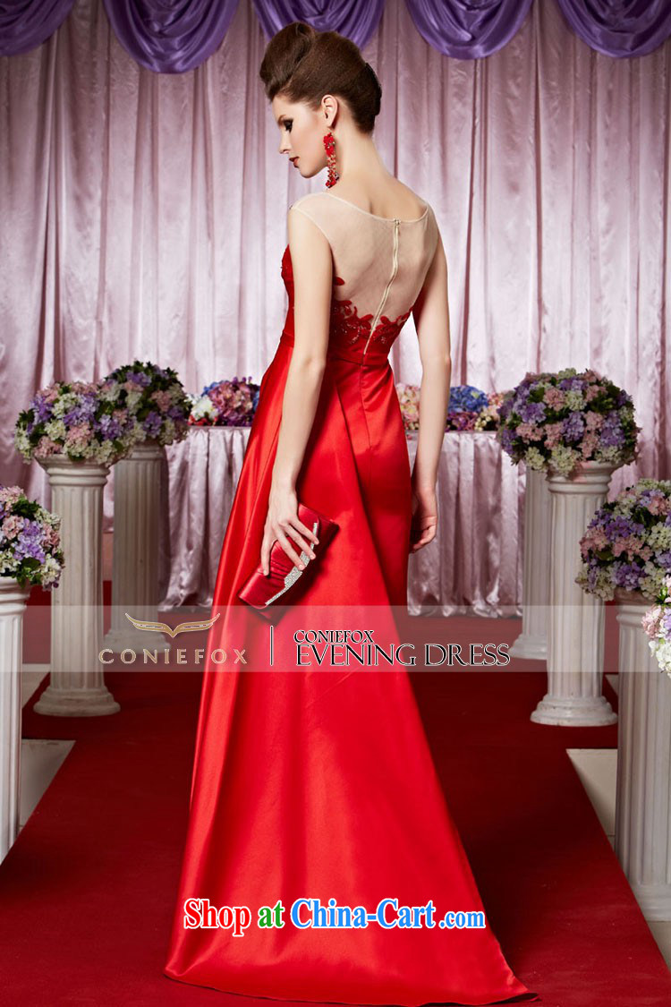 Creative Fox Evening Dress bridal toast dress Red double-shoulder-tail fall dress collection wedding dress waist skirt banquet hospitality service 30,395 picture color XXL pictures, price, brand platters! Elections are good character, the national distribution, so why buy now enjoy more preferential! Health