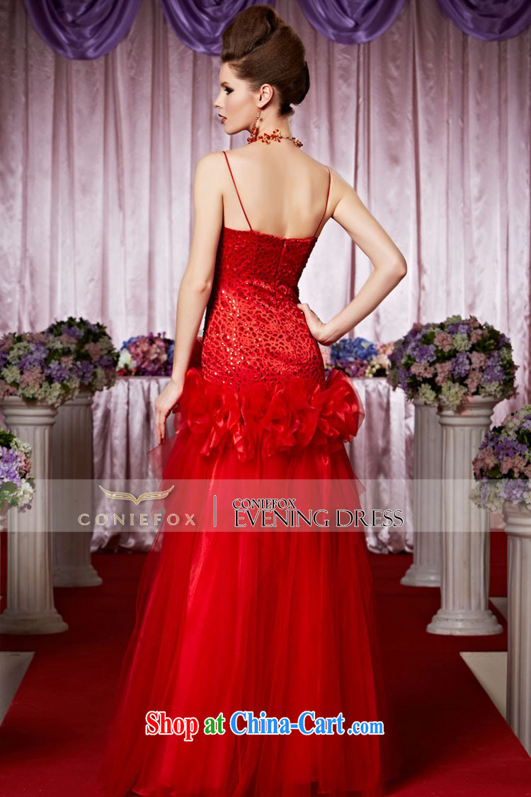 Creative Fox Evening Dress red wiped his chest straps bridal wedding dress high waist-tail toast wedding dresses hospitality service and elegant bridal wedding 30,503 picture color XXL pictures, price, brand platters! Elections are good character, the national distribution, so why buy now enjoy more preferential! Health