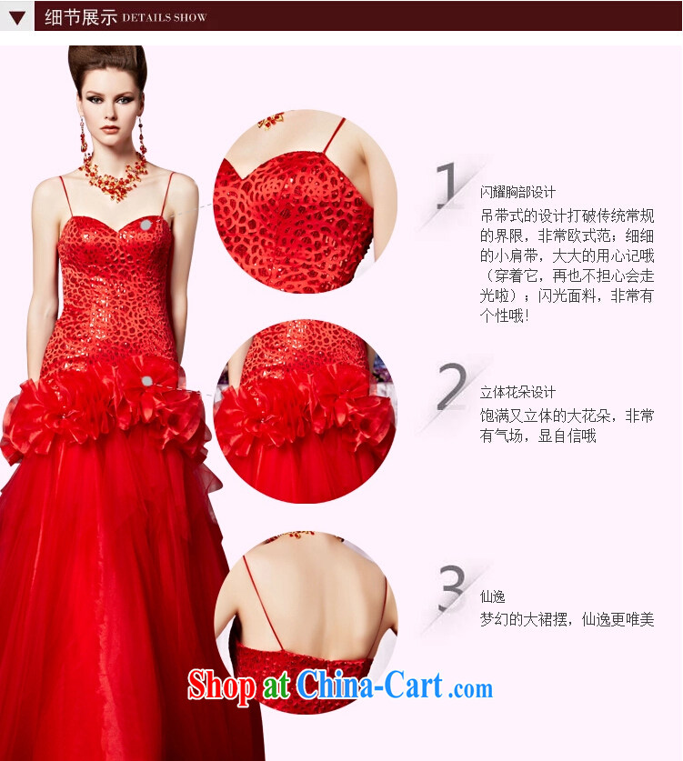 Creative Fox Evening Dress red wiped his chest straps bridal wedding dress high waist-tail toast wedding dresses hospitality service and elegant bridal wedding 30,503 picture color XXL pictures, price, brand platters! Elections are good character, the national distribution, so why buy now enjoy more preferential! Health