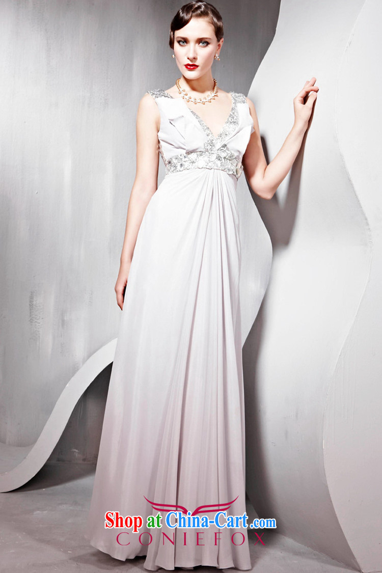 Creative Fox Evening Dress bridesmaid dress bridal the wedding toast service banquet hosted dress dress sexy shoulders V for long, show hospitality service 56,818 white XXL pictures, price, brand platters! Elections are good character, the national distribution, so why buy now enjoy more preferential! Health