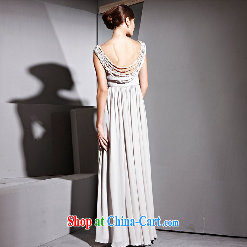 Creative Fox dress double-shoulder-length, back exposed annual dress the dress uniforms and elegant and noble Evening Dress long skirt wedding dress toast serving 81,016 picture color XL, creative Fox (coniefox), online shopping