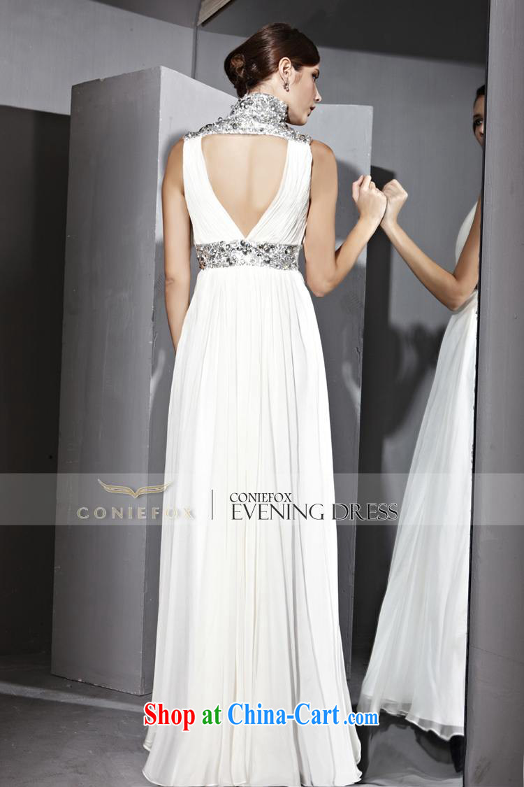 Creative Fox dress V for long evening dress wedding dress elegant and noble banquet White Dress the annual dress long skirt 81,029 white XL pictures, price, brand platters! Elections are good character, the national distribution, so why buy now enjoy more preferential! Health