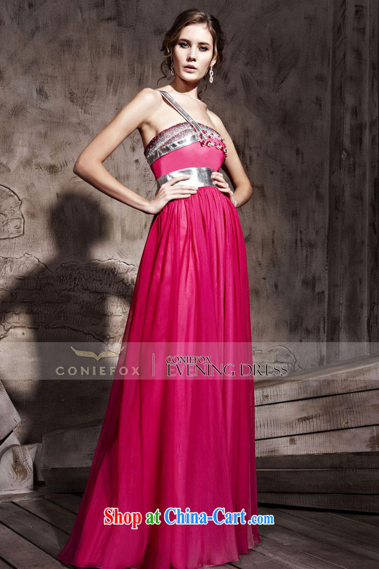 Creative Fox evening dress of red bridal wedding dresses stylish single shoulder evening dress uniform toast stage hosted service dress evening dress dress 81,032 picture color XXL pictures, price, brand platters! Elections are good character, the national distribution, so why buy now enjoy more preferential! Health