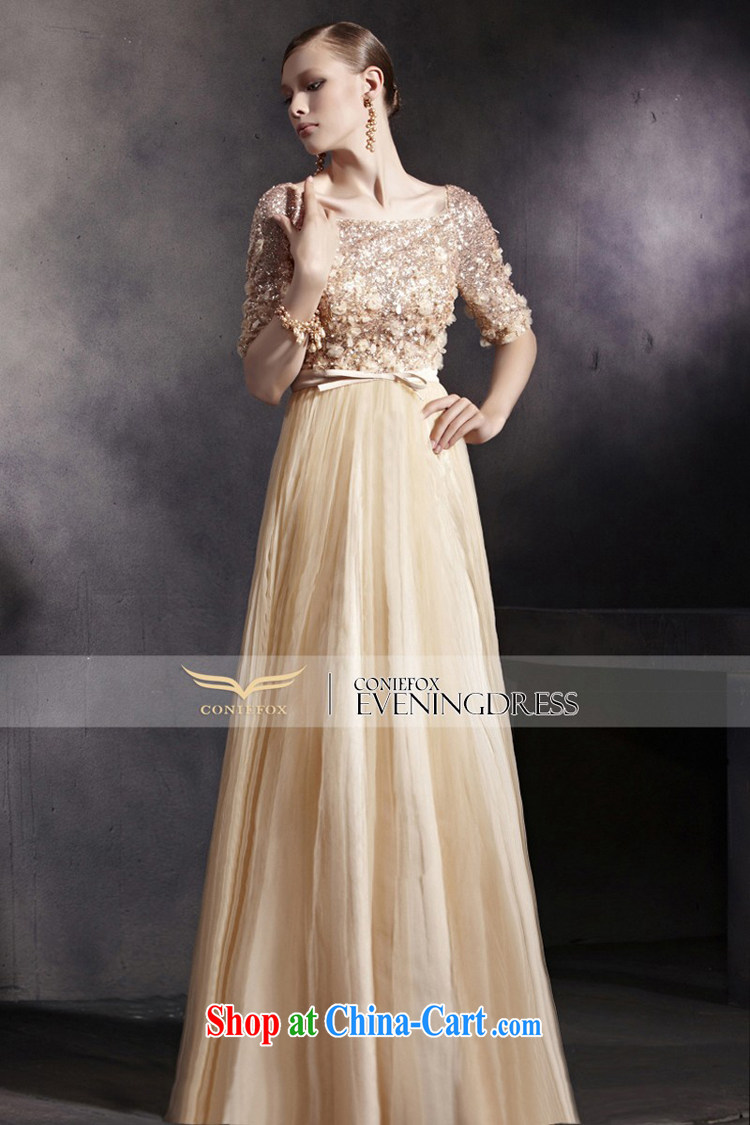 Creative Fox dress sleek gold nails Pearl concert dress bridal wedding dress evening dress uniform toast wedding hospitality service moderator dress 30,532 picture color XXL pictures, price, brand platters! Elections are good character, the national distribution, so why buy now enjoy more preferential! Health