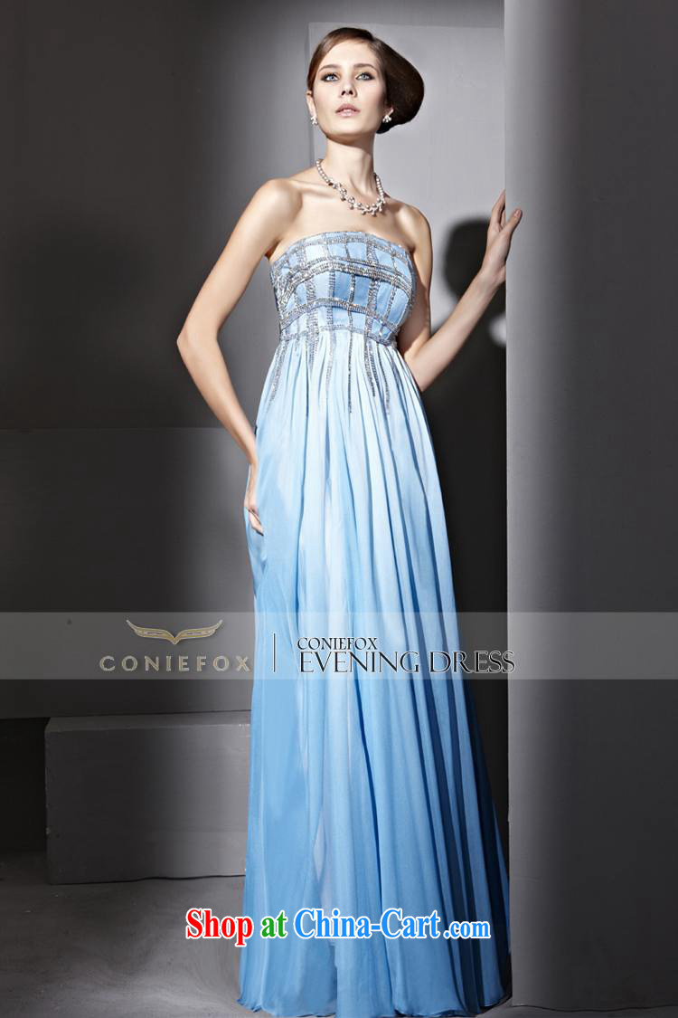 Creative Fox dress wiped his chest blue noble banquet dress stylish nails Pearl, evening dress long skirt the annual concert dress clothes 81,035 blue XXL pictures, price, brand platters! Elections are good character, the national distribution, so why buy now enjoy more preferential! Health
