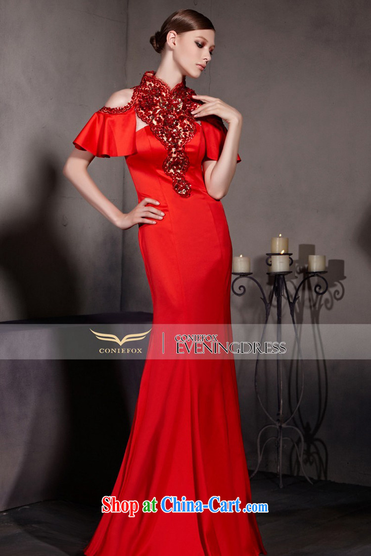 Creative Fox Evening Dress New Red wedding dress dresses crowsfoot bridal evening dress evening dress bows dress the dress courtesy service 30,535 pictures color XXL pictures, price, brand platters! Elections are good character, the national distribution, so why buy now enjoy more preferential! Health