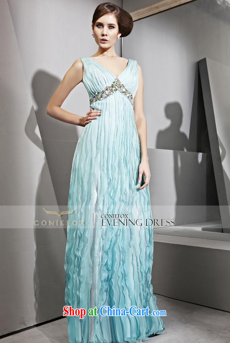 Creative Fox dress sense of deep V double-shoulder wedding dress theatrical service long fall annual dress the dress courtesy service 81,036 green XXL pictures, price, brand platters! Elections are good character, the national distribution, so why buy now enjoy more preferential! Health