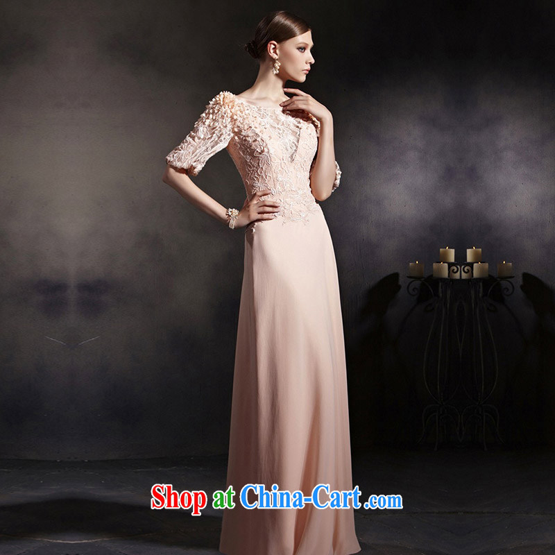 Creative Fox Evening Dress stylish new pink cuff in banquet dress high waist dress beauty long bridesmaid presided over his wedding dresses hospitality service 30,555 pictures color XXL, creative Fox (coniefox), online shopping