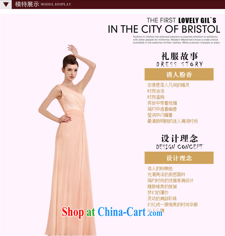 Creative Fox dress elegant long pink single shoulder dress bridal bridesmaid dress wedding dresses the annual dress courtesy service long skirt 30,023 picture color XXL pictures, price, brand platters! Elections are good character, the national distribution, so why buy now enjoy more preferential! Health