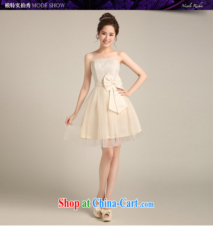 Summer 2015 new bridesmaid sisters served as small dress Korean fashion erase chest dress short bridesmaid Service Bridal wedding dress toast annual service banquet night ceremony, F M (standard code), pictures, price, brand platters! Elections are good character, the national distribution, so why buy now enjoy more preferential! Health