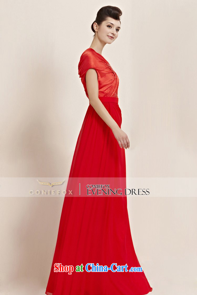 Creative Fox dress personality and wrinkles package shoulder long dress red dress video thin bridal wedding dress evening dress uniform toast welcoming service 30,088 picture color XL pictures, price, brand platters! Elections are good character, the national distribution, so why buy now enjoy more preferential! Health
