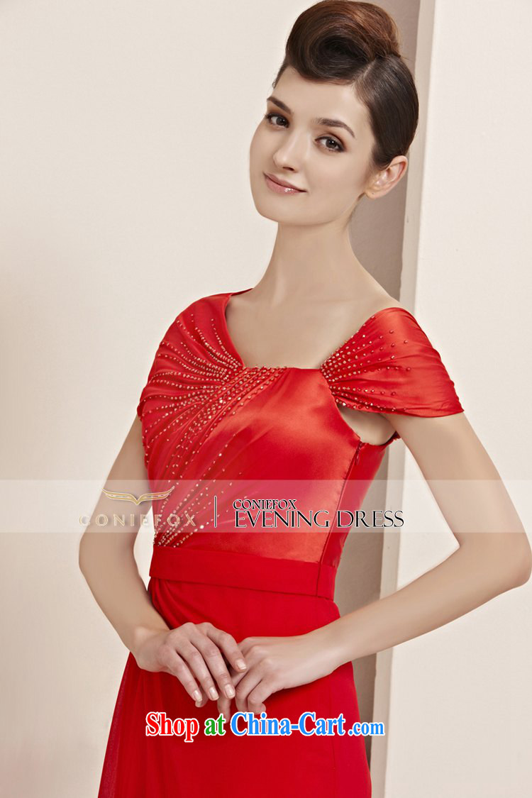 Creative Fox dress personality and wrinkles package shoulder long dress red dress video thin bridal wedding dress evening dress uniform toast welcoming service 30,088 picture color XL pictures, price, brand platters! Elections are good character, the national distribution, so why buy now enjoy more preferential! Health