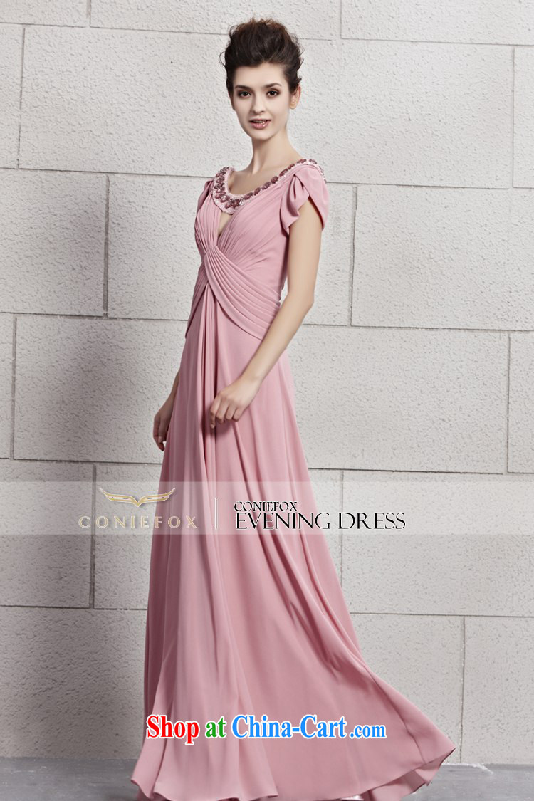 Creative Fox dress pink bridal wedding dress toast serving elegant long bag shoulder deep V dress dress bridesmaid dress dress presided over 30,093 picture color XXL pictures, price, brand platters! Elections are good character, the national distribution, so why buy now enjoy more preferential! Health