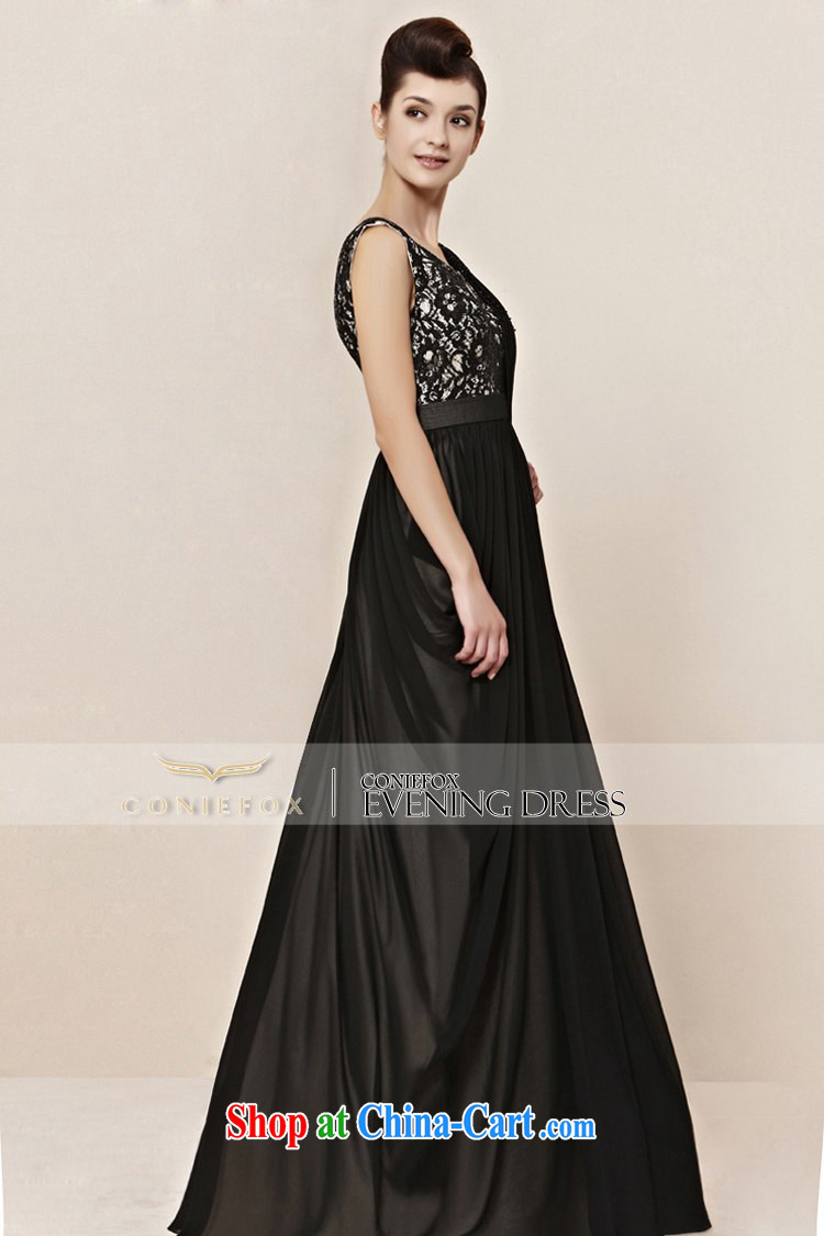 Creative Fox dress Deep V shoulders banquet long evening dress black elegant evening dress toast serving the annual concert dress long skirt 30,100 picture color S pictures, price, brand platters! Elections are good character, the national distribution, so why buy now enjoy more preferential! Health