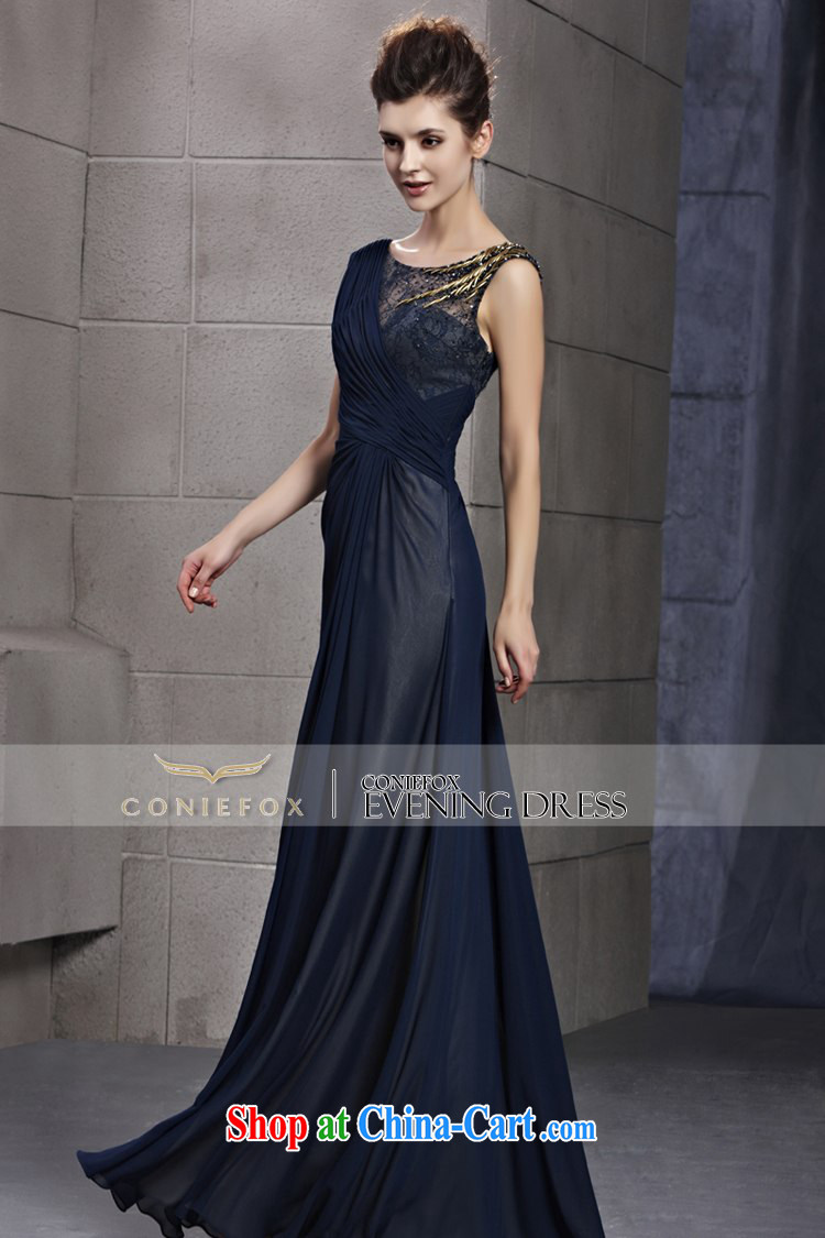 Creative Fox Evening Dress new stylish banquet dress blue evening dress toast Service Bridal wedding dresses welcome annual dress presided over 30,106 picture color XXL pictures, price, brand platters! Elections are good character, the national distribution, so why buy now enjoy more preferential! Health