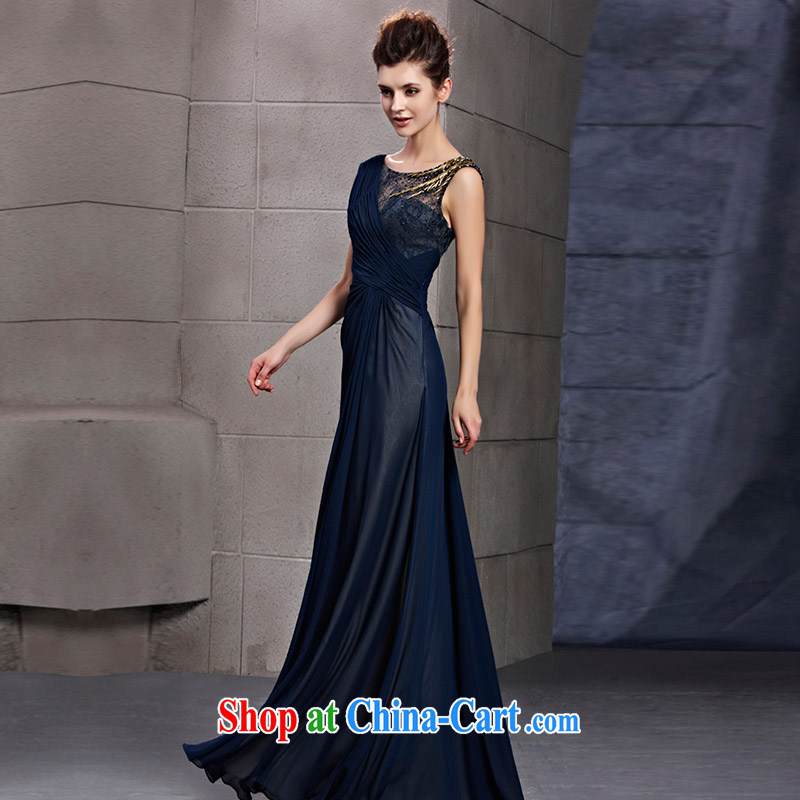 Creative Fox Evening Dress new stylish banquet dress blue evening dress toast Service Bridal wedding dresses welcome the annual 30,106 dresses picture color XXL, creative Fox (coniefox), online shopping
