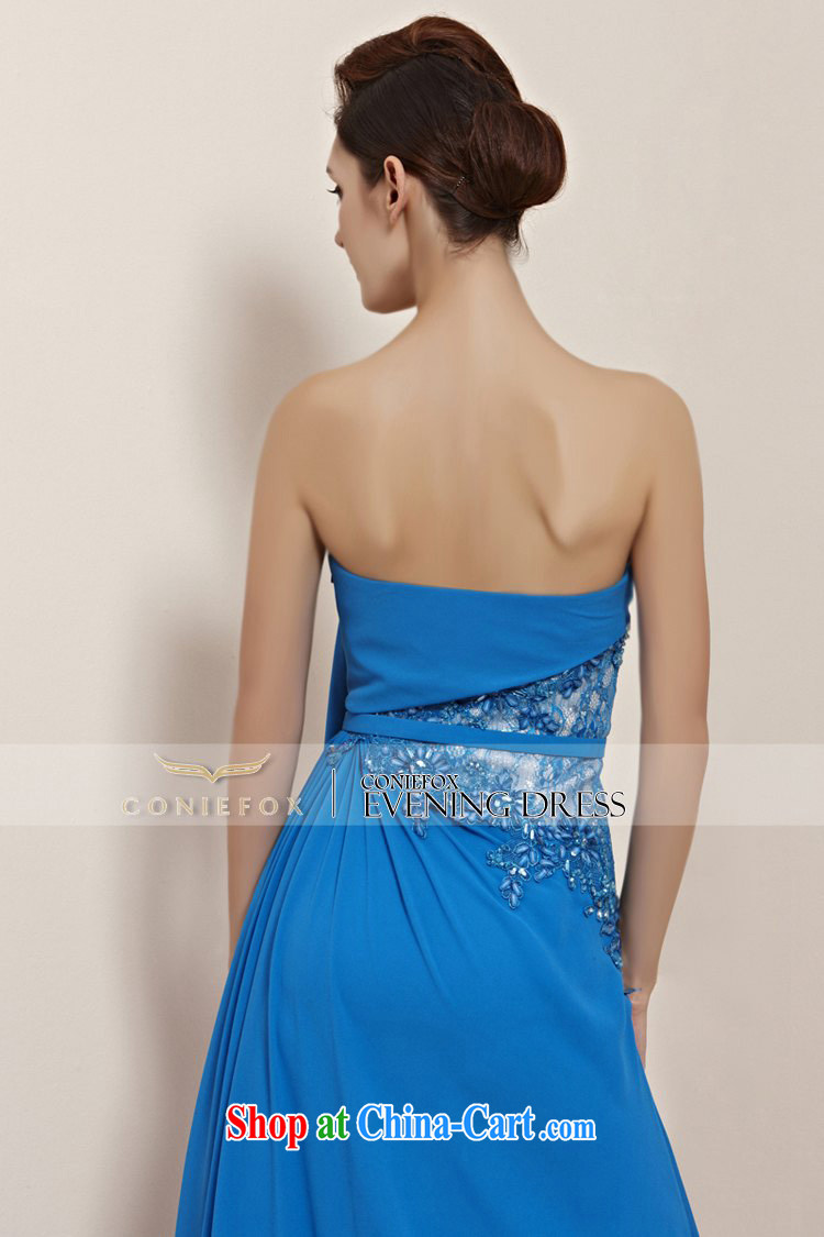 Creative Fox dress sexy dream blue towel chest dress bridal bridesmaid dress banquet toast serving the dress long performances, serving 30,139 picture color M pictures, price, brand platters! Elections are good character, the national distribution, so why buy now enjoy more preferential! Health