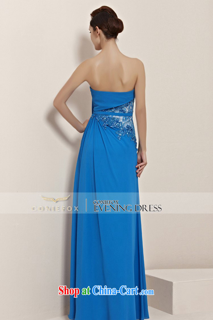 Creative Fox dress sexy dream blue towel chest dress bridal bridesmaid dress banquet toast serving the dress long performances, serving 30,139 picture color M pictures, price, brand platters! Elections are good character, the national distribution, so why buy now enjoy more preferential! Health