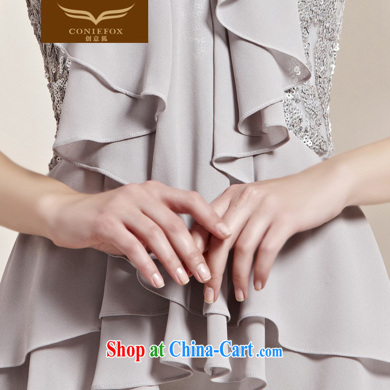 Creative Fox dress spring new stylish hang up also on-chip dress bridal graphics thin dress bows dress elegant long dress presided over 30,158 picture color XXL, creative Fox (coniefox), online shopping