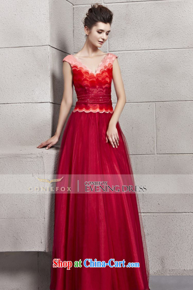Creative Fox Evening Dress new elegant gradient dress video slim, dress red bridal wedding dresses wedding dress bows dress 30,160 picture color XXL pictures, price, brand platters! Elections are good character, the national distribution, so why buy now enjoy more preferential! Health