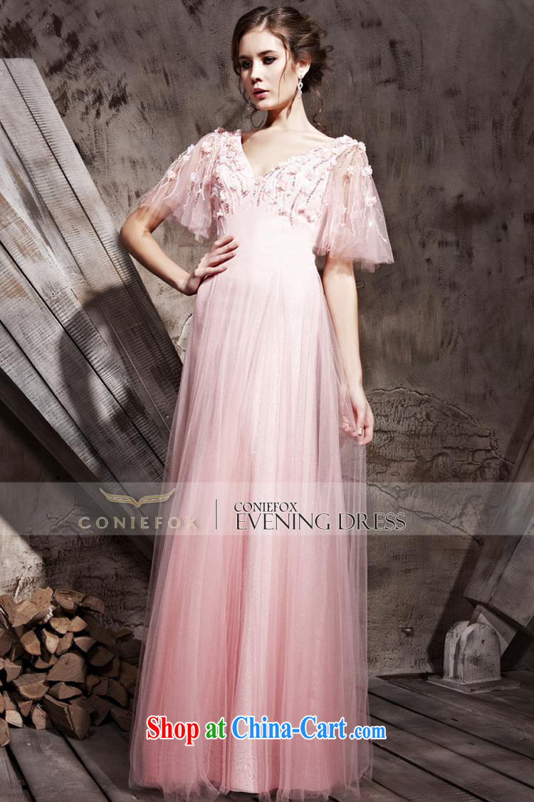 Creative Fox dress retro bubble sleeve wedding dresses pink Deep v bridal wedding dress show the dresses long dresses, 81,109 pink XL pictures, price, brand platters! Elections are good character, the national distribution, so why buy now enjoy more preferential! Health