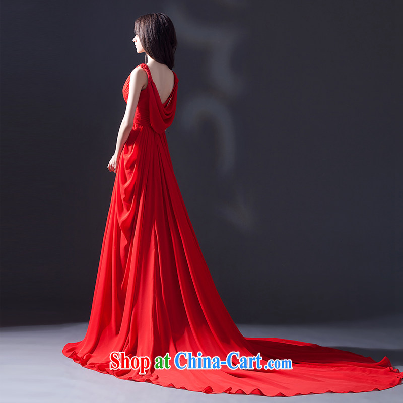 Kidman, toast clothing dress summer 2015 new stylish deep V marriages served toast red annual meeting of the persons chairing banquet performances evening dress long red Advanced Customization 15 Day Shipping, Nicole Richie (Nicole Richie), online shoppin