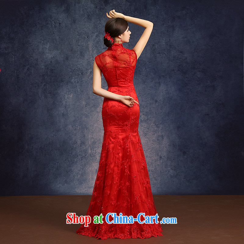 Kidman, bridal wedding bows new, summer 2015 fashion sweet red long, Chinese, qipao for cultivating graphics thin red Advanced Customization 15 Day Shipping, Nicole Richie (Nicole Richie), online shopping